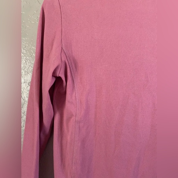 Collection L Women’s Size 4 (Small) Dusty Rose Button-Up Organic Cotton Cardigan - Picture 9 of 10